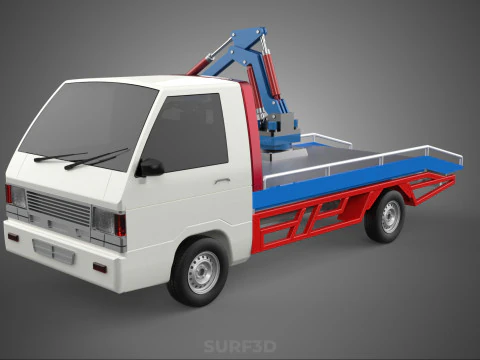 TRUCK PICK UP MOBILE CRANE HOIST LOAD LIFT GRABBER CLAW GRAPPLE 3D Model