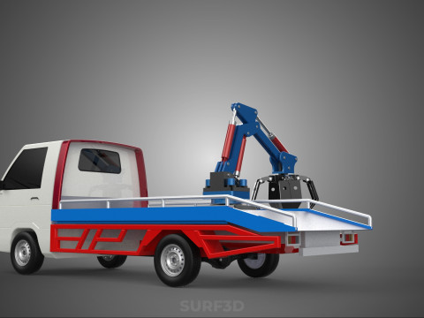 TRUCK PICK UP MOBILE CRANE HOIST LOAD LIFT GRABBER CLAW GRAPPLE 3D 模型