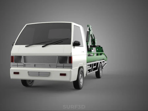 PICK UP PALM OIL FRUIT LOADER GRAB TRUCK CRANE GRABBER JAWS LIFT 3D Model