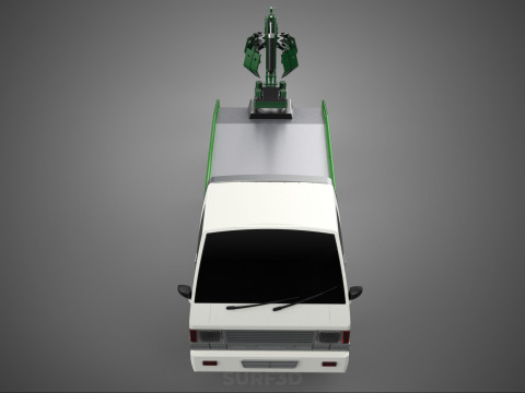 PICK UP PALM OIL FRUIT LOADER GRAB TRUCK CRANE GRABBER JAWS LIFT 3Dモデル