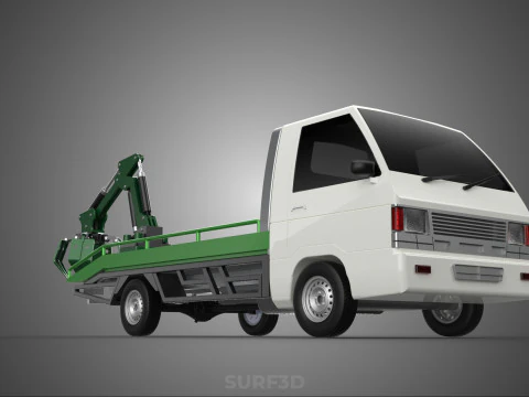 PICK UP PALM OIL FRUIT LOADER GRAB TRUCK CRANE GRABBER JAWS LIFT 3D Model