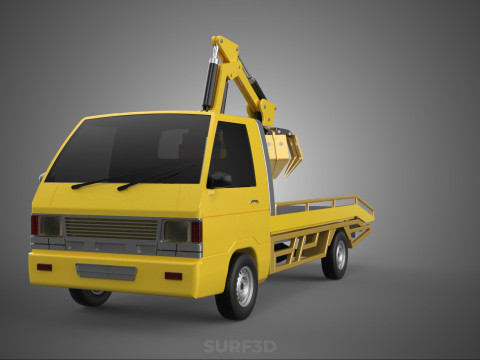 CAR PICK UP TRUCK WOOD LOG TREE LOADER GRAB CRANE LIFTER GRABBER 3D-Modell