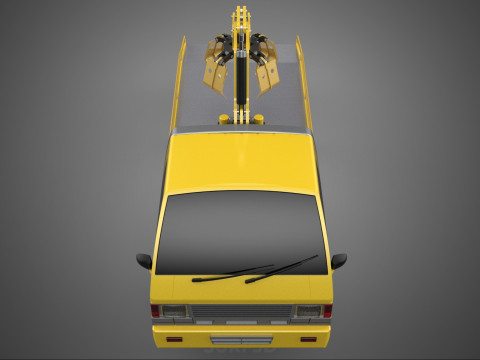 CAR PICK UP TRUCK WOOD LOG TREE LOADER GRAB CRANE LIFTER GRABBER 3D-Modell