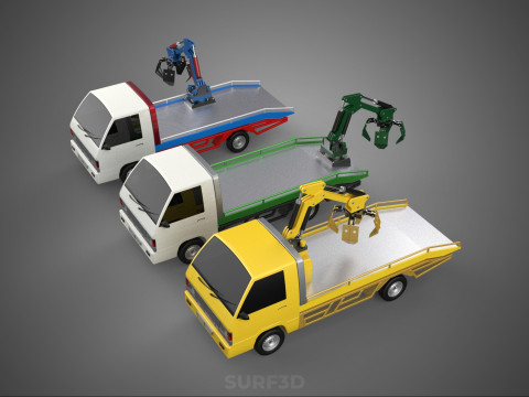 ARM THUMB CAR PICK UP TRUCK BUCKET LOADER CRANE GRABBER GRAPPLE 3D 模型