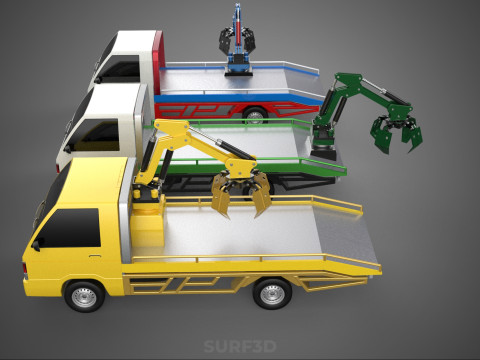 ARM THUMB CAR PICK UP TRUCK BUCKET LOADER CRANE GRABBER GRAPPLE Model 3D