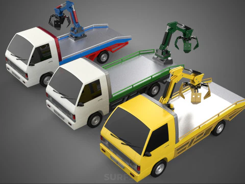 РУКА ВЕЛИКИЙ ПАЛЕЦЬ АВТОМОБІЛЬ ПІКАП ВАНТАЖІВКА КІВШ НАВАНТАЖУВАЧ КРАН ГРАББЕР ГРЕЙФЕР 3D Модель