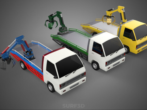 ARM THUMB CAR PICK UP TRUCK BUCKET LOADER CRANE GRABBER GRAPPLE Model 3D