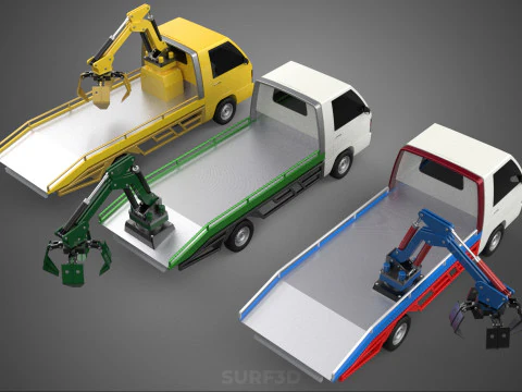 РУКА ВЕЛИКИЙ ПАЛЕЦЬ АВТОМОБІЛЬ ПІКАП ВАНТАЖІВКА КІВШ НАВАНТАЖУВАЧ КРАН ГРАББЕР ГРЕЙФЕР 3D Модель