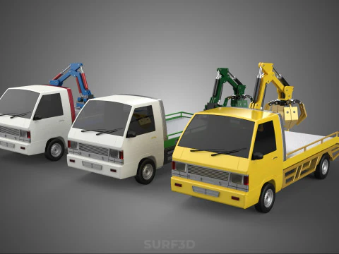 РУКА ВЕЛИКИЙ ПАЛЕЦЬ АВТОМОБІЛЬ ПІКАП ВАНТАЖІВКА КІВШ НАВАНТАЖУВАЧ КРАН ГРАББЕР ГРЕЙФЕР 3D Модель