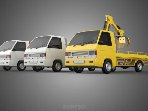 РУКА ВЕЛИКИЙ ПАЛЕЦЬ АВТОМОБІЛЬ ПІКАП ВАНТАЖІВКА КІВШ НАВАНТАЖУВАЧ КРАН ГРАББЕР ГРЕЙФЕР 3D Модель