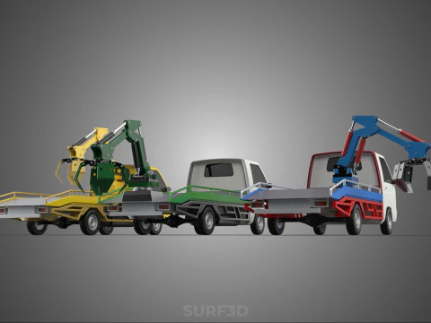 РУКА ВЕЛИКИЙ ПАЛЕЦЬ АВТОМОБІЛЬ ПІКАП ВАНТАЖІВКА КІВШ НАВАНТАЖУВАЧ КРАН ГРАББЕР ГРЕЙФЕР 3D Модель