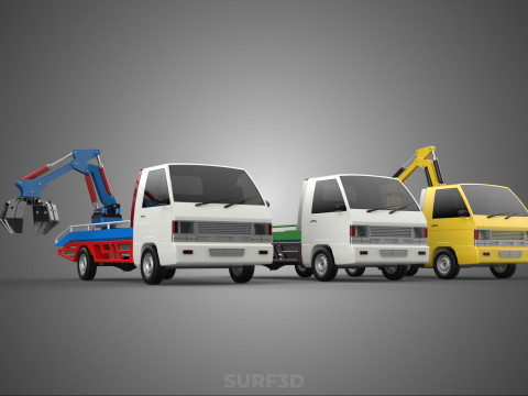 ARM THUMB CAR PICK UP TRUCK BUCKET LOADER CRANE GRABBER GRAPPLE Model 3D