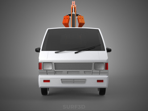 L300 DELICA COLT DUMP TRUCK GRAPPLE CAR PICKUP WOOD LOG PALM OIL Modèle 3D