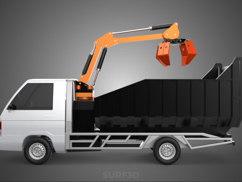 L300 DELICA COLT DUMP TRUCK GRAPPLE CAR PICKUP WOOD LOG PALM OIL Modèle 3D