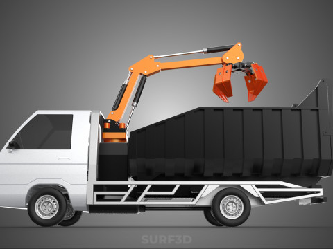 L300 DELICA COLT DUMP TRUCK GRAPPLE CAR PICKUP WOOD LOG PALM OIL Modèle 3D