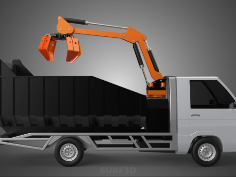 L300 DELICA COLT DUMP TRUCK GRAPPLE CAR PICKUP WOOD LOG PALM OIL Modèle 3D