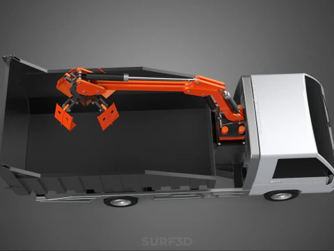 L300 DELICA COLT CAMION CON RIBALTABILE PINZA AUTO PICKUP LEGNA TRONCHI OLIO DI PALMA Modello 3D