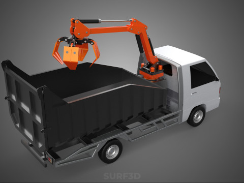 L300 DELICA COLT DUMP TRUCK GRAPPLE CAR PICKUP WOOD LOG PALM OIL Modèle 3D