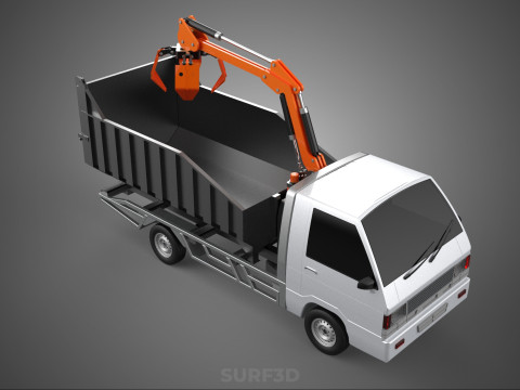 L300 DELICA COLT DUMP TRUCK GRAPPLE CAR PICKUP WOOD LOG PALM OIL Modèle 3D