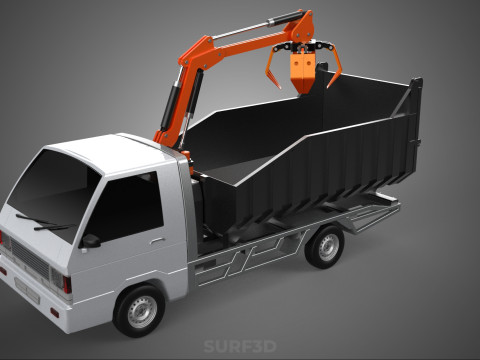 L300 DELICA COLT DUMP TRUCK GRAPPLE CAR PICKUP WOOD LOG PALM OIL Modèle 3D
