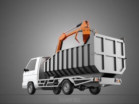 L300 DELICA COLT DUMP TRUCK GRAPPLE CAR PICKUP WOOD LOG PALM OIL Modèle 3D