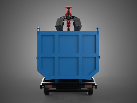FFB FRESH FRUIT BUNCH PALM OIL GRABBER CRANE GRAPPLE CLAW TRUCK Model 3D