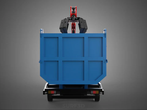 FFB FRESH FRUIT BUNCH PALM OIL GRABBER CRANE GRAPPLE CLAW TRUCK 3D Model