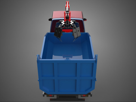 FFB FRESH FRUIT BUNCH PALM OIL GRABBER CRANE GRAPPLE CLAW TRUCK Model 3D