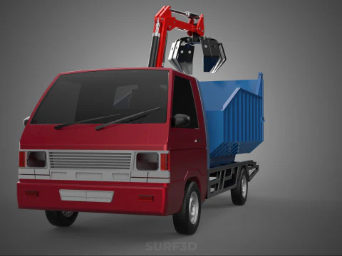 FFB FRESH FRUIT BUNCH PALM OIL GRABBER CRANE GRAPPLE CLAW TRUCK 3D Model