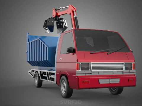 FFB FRESH FRUIT BUNCH PALM OIL GRABBER CRANE GRAPPLE CLAW TRUCK 3D Model