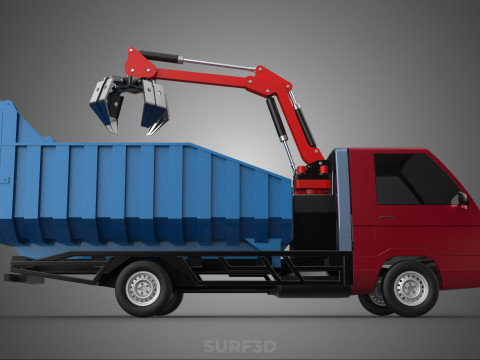 FFB FRESH FRUIT BUNCH PALM OIL GRABBER CRANE GRAPPLE CLAW TRUCK Model 3D