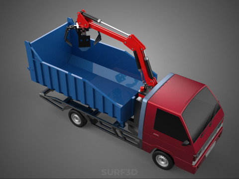 FFB FRESH FRUIT BUNCH PALM OIL GRABBER CRANE GRAPPLE CLAW TRUCK Model 3D