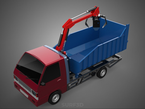 FFB FRESH FRUIT BUNCH PALM OIL GRABBER CRANE GRAPPLE CLAW TRUCK Model 3D