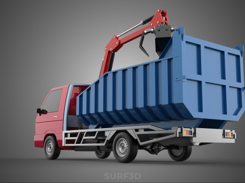 FFB FRESH FRUIT BUNCH PALM OIL GRABBER CRANE GRAPPLE CLAW TRUCK Model 3D