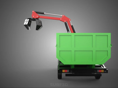 GRAPPLE TRUCK WOOD LOG TREE LOADER CRANE LIFT GRABBER PICKUP CAR 3D Model