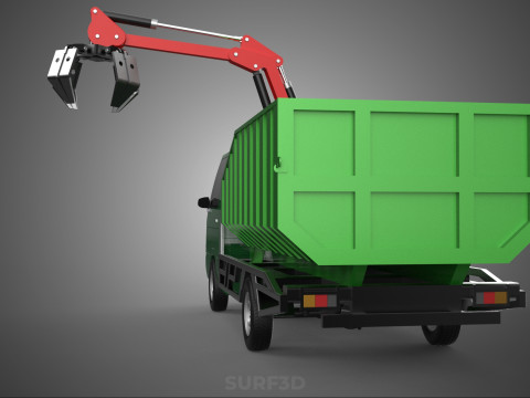 GRAPPLE TRUCK WOOD LOG TREE LOADER CRANE LIFT GRABBER PICKUP CAR Modelo 3D