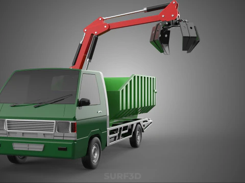 GRAPPLE TRUCK WOOD LOG TREE LOADER CRANE LIFT GRABBER PICKUP CAR 3D Model