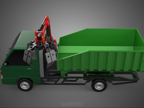 GRAPPLE TRUCK WOOD LOG TREE LOADER CRANE LIFT GRABBER PICKUP CAR Modelo 3D