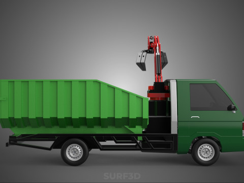 GRAPPLE TRUCK WOOD LOG TREE LOADER CRANE LIFT GRABBER PICKUP CAR Modelo 3D
