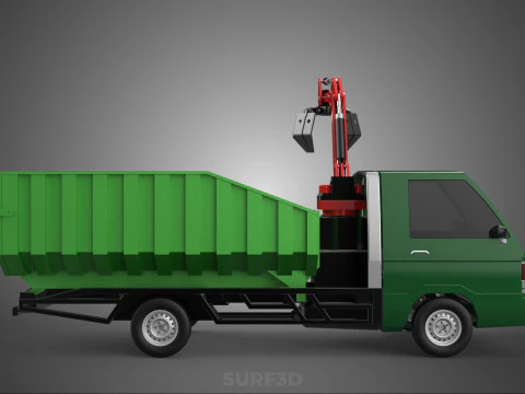 GRAPPLE TRUCK WOOD LOG TREE LOADER CRANE LIFT GRABBER PICKUP CAR 3D Model