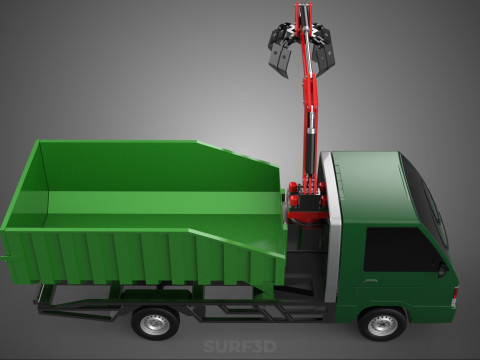 GRAPPLE TRUCK WOOD LOG TREE LOADER CRANE LIFT GRABBER PICKUP CAR Modelo 3D