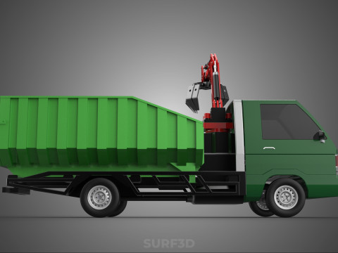 GRAPPLE TRUCK WOOD LOG TREE LOADER CRANE LIFT GRABBER PICKUP CAR Modelo 3D