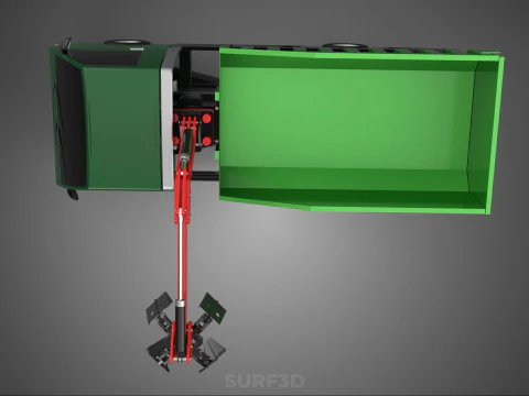 GRAPPLE TRUCK WOOD LOG TREE LOADER CRANE LIFT GRABBER PICKUP CAR 3D Model