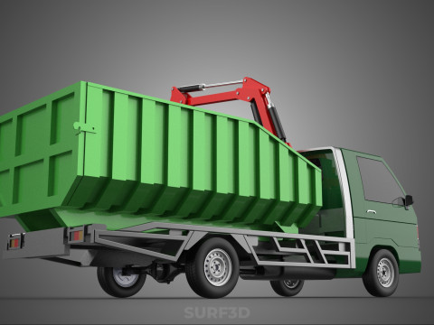 GRAPPLE TRUCK WOOD LOG TREE LOADER CRANE LIFT GRABBER PICKUP CAR Modelo 3D
