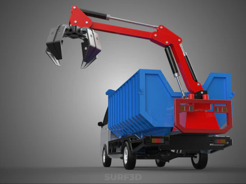 FRESH FRUIT BUNCH PALM OIL GRABBER CRANE GRAPPLE CLAW CAR TRUCK 3D Model