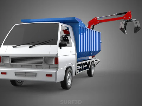 FRESH FRUIT BUNCH PALM OIL GRABBER CRANE GRAPPLE CLAW CAR TRUCK 3D Model