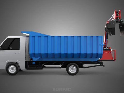 FRESH FRUIT BUNCH PALM OIL GRABBER CRANE GRAPPLE CLAW CAR TRUCK 3D Model
