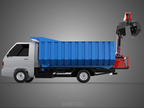 FRESH FRUIT BUNCH PALM OIL GRABBER CRANE GRAPPLE CLAW CAR TRUCK 3D 模型