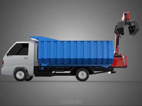 FRESH FRUIT BUNCH PALM OIL GRABBER CRANE GRAPPLE CLAW CAR TRUCK 3D Model