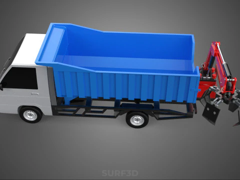 FRESH FRUIT BUNCH PALM OIL GRABBER CRANE GRAPPLE CLAW CAR TRUCK 3D Model